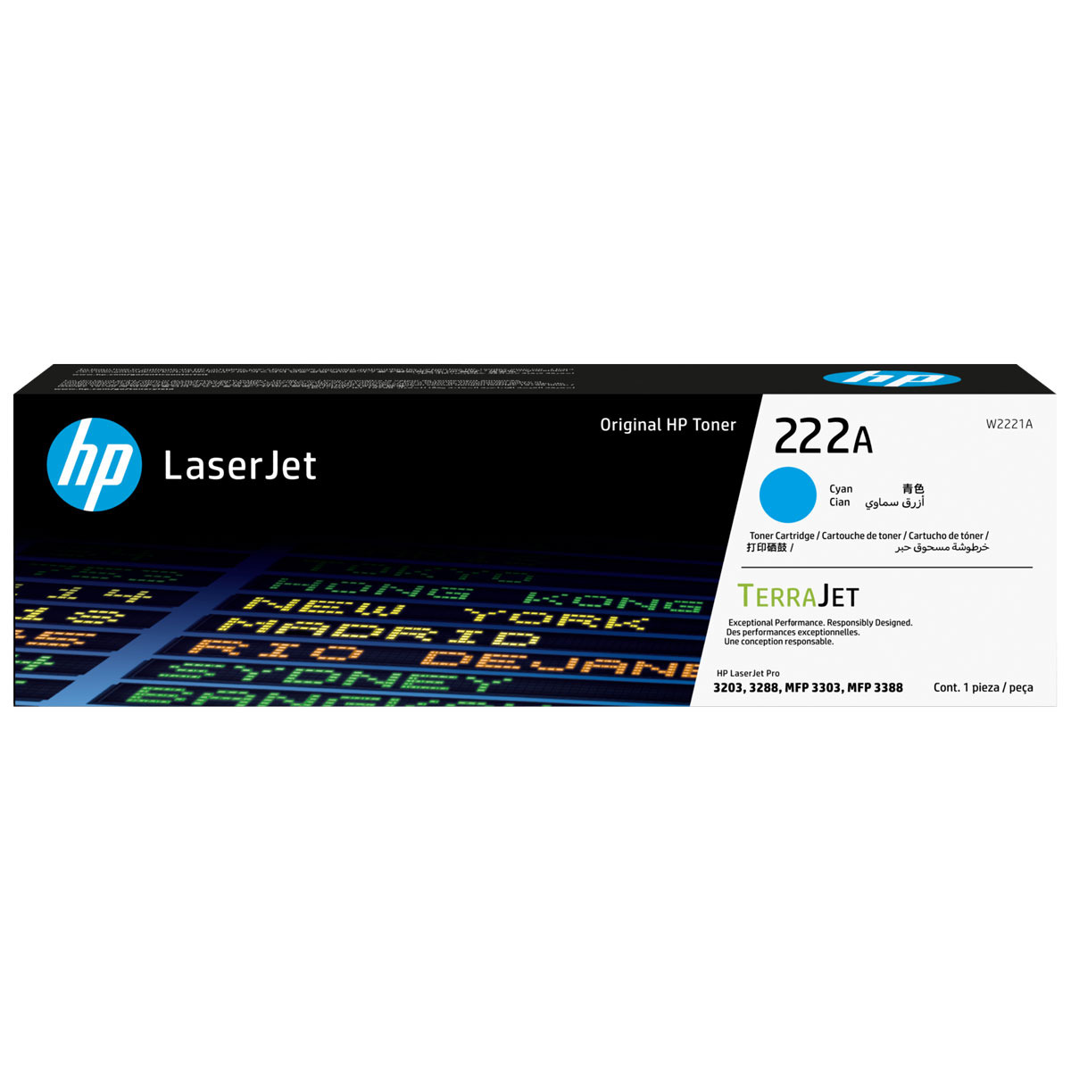 CARTOUCHE HP 222A CYAN