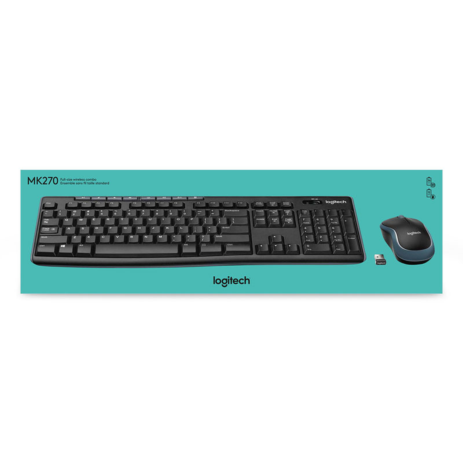 Clavier Azerty+Souris Souris Sans Fil Logitech