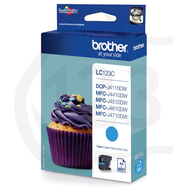 CARTOUCHE BROTHER LC123 CYAN
